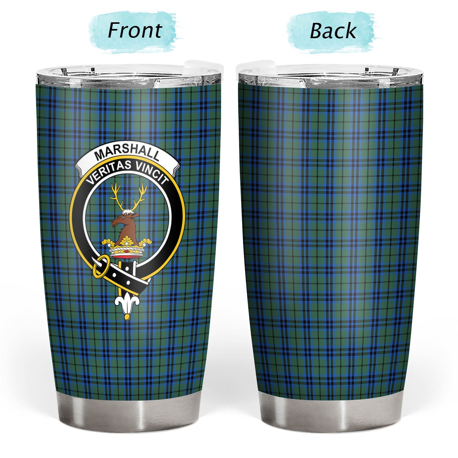 Marshall Tartan Crest Tumbler