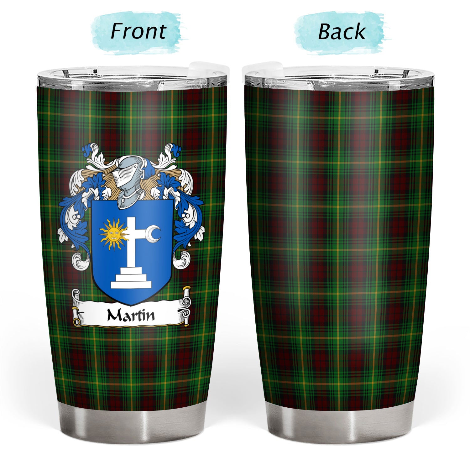 Martin Tartan Crest Tumbler