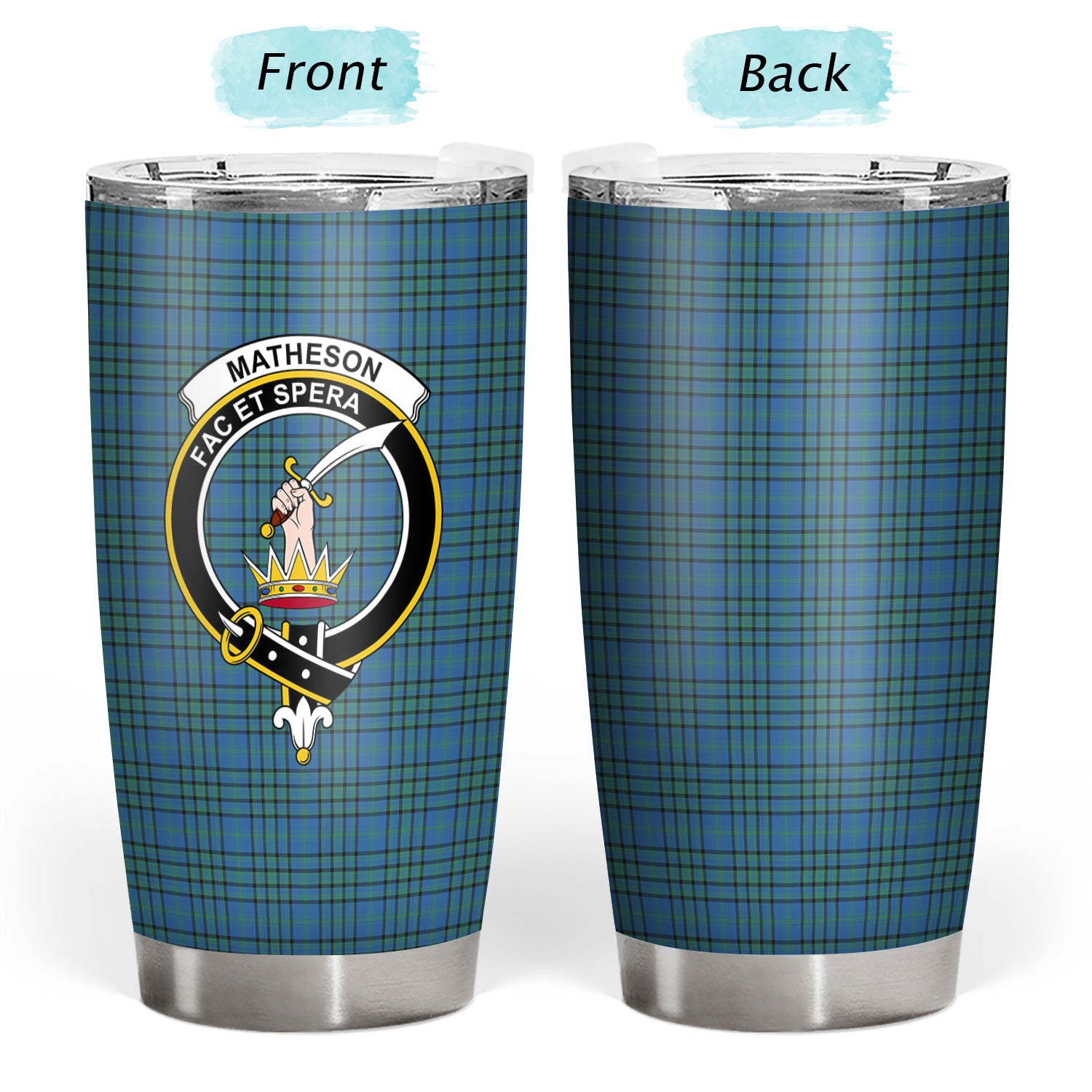 Matheson Hunting Ancient Tartan Crest Tumbler