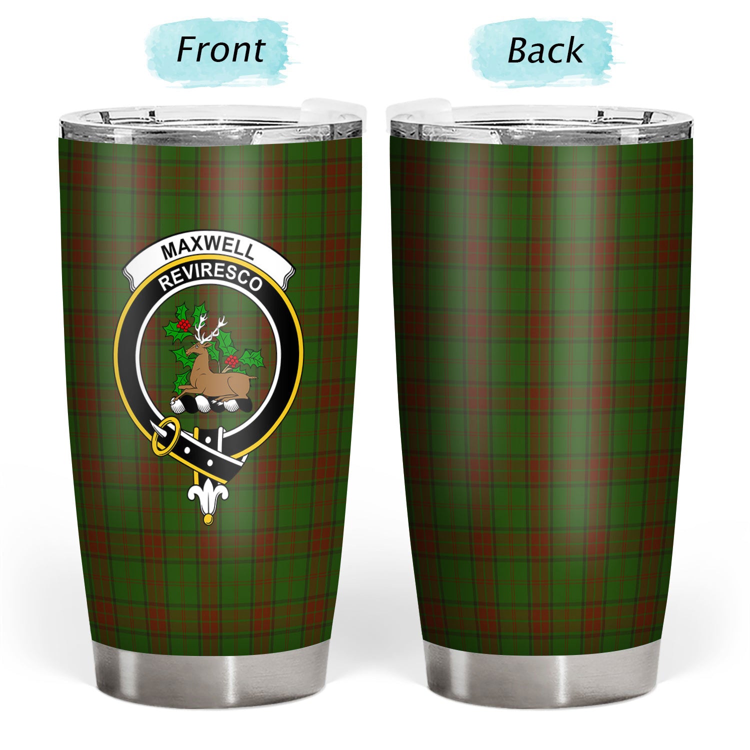 Maxwell Hunting Tartan Crest Tumbler