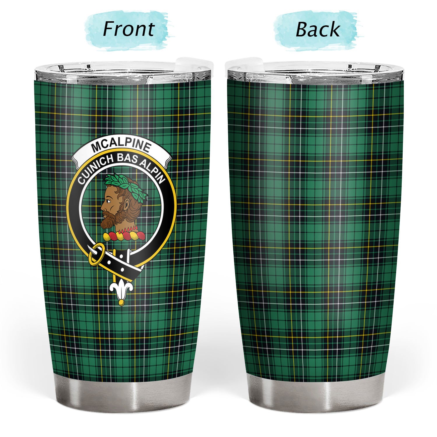 McAlpine Ancient Tartan Crest Tumbler