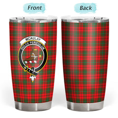 McAulay Modern Tartan Crest Tumbler