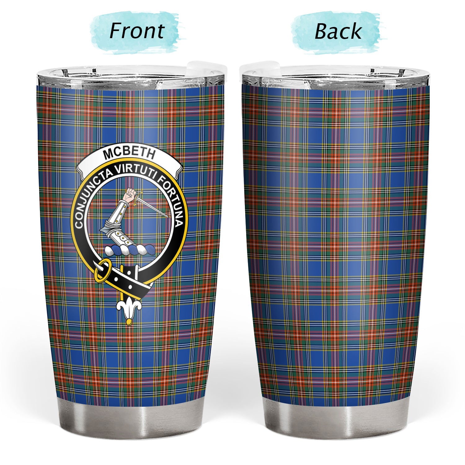 McBeth Ancient Tartan Crest Tumbler