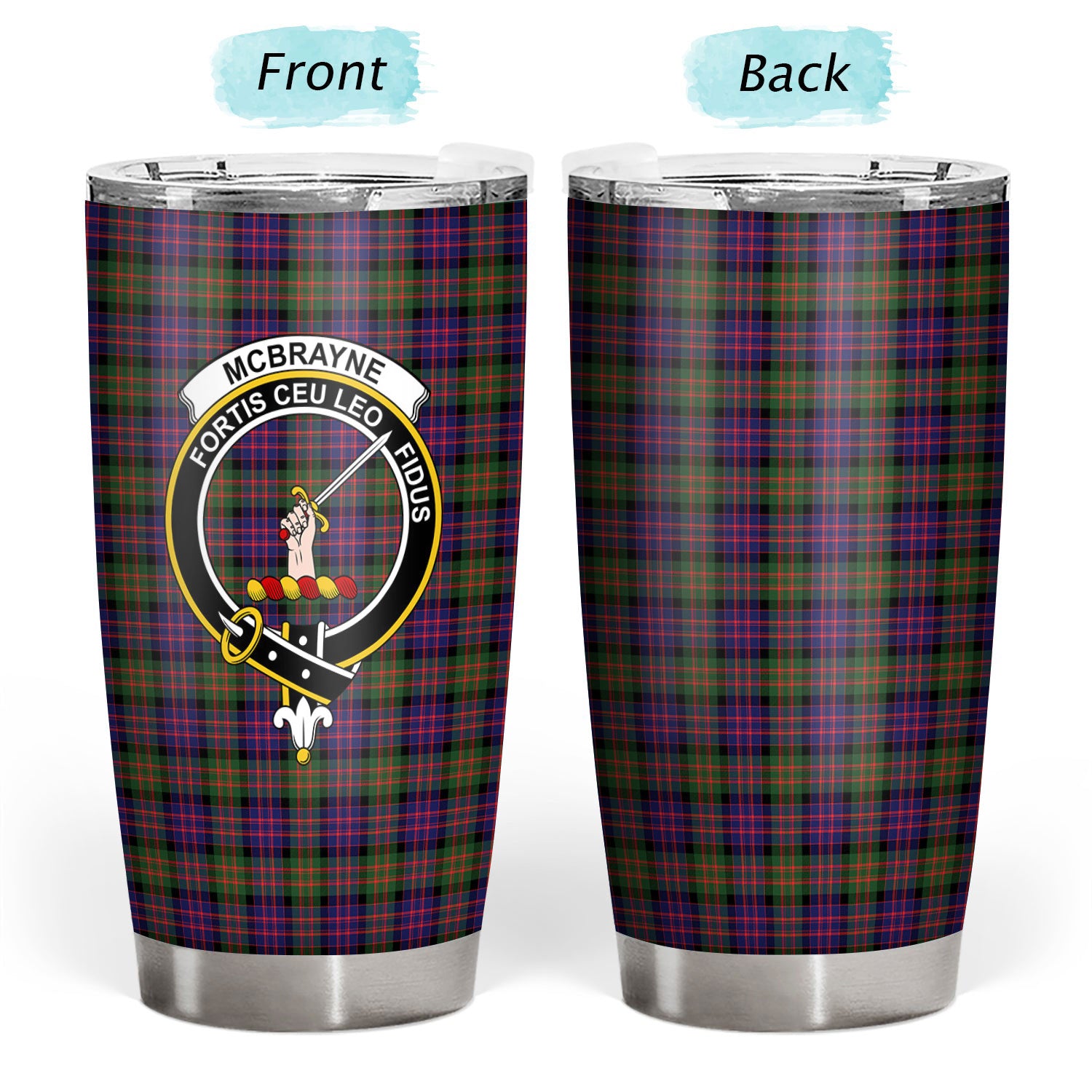 McBrayne Tartan Crest Tumbler