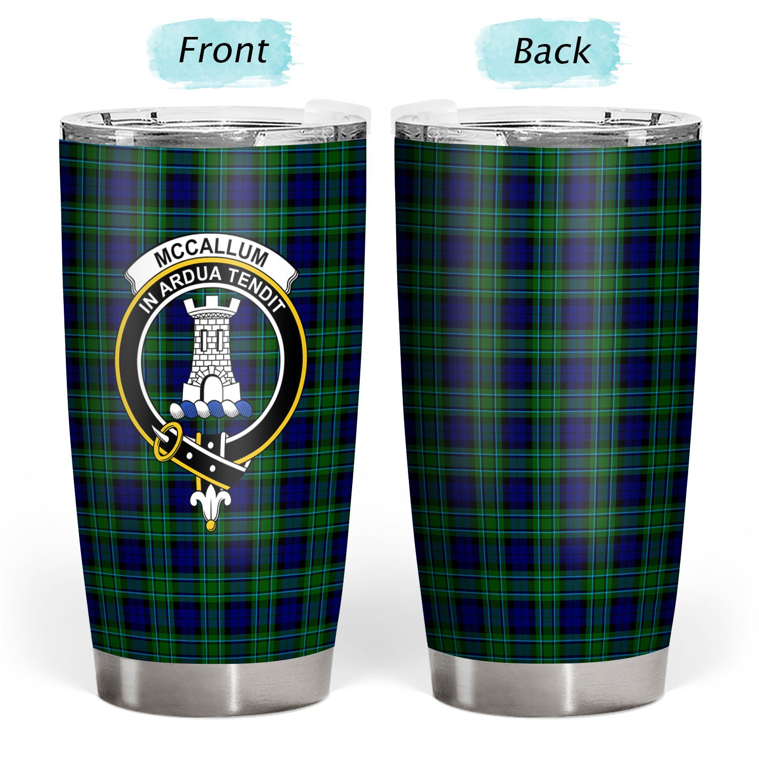 McCallum Modern Tartan Crest Tumbler