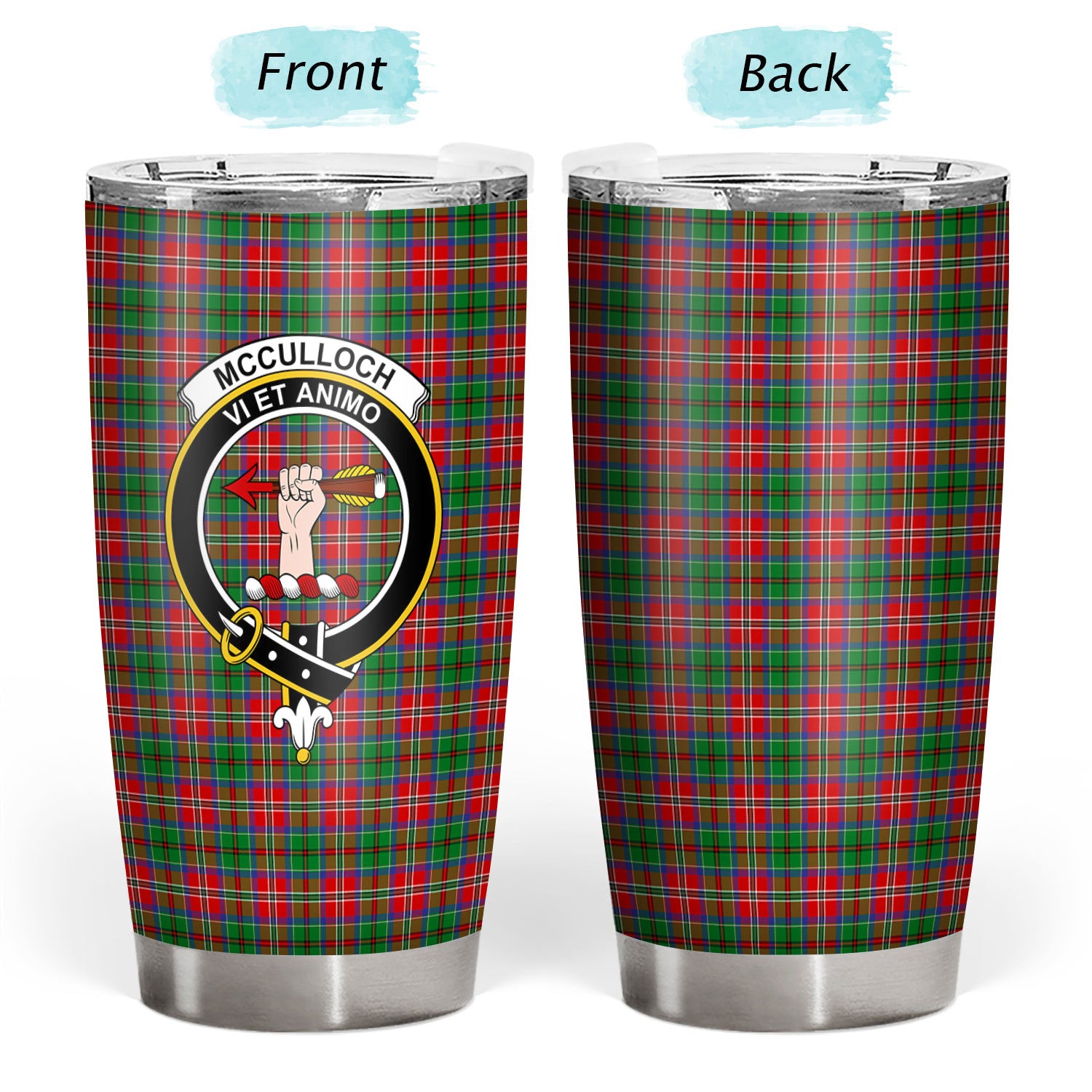 McCulloch Tartan Crest Tumbler