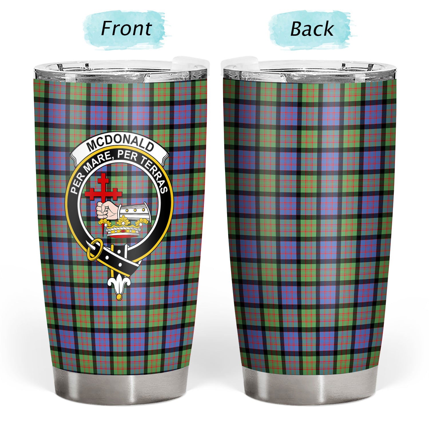 McDonald Ancient Tartan Crest Tumbler