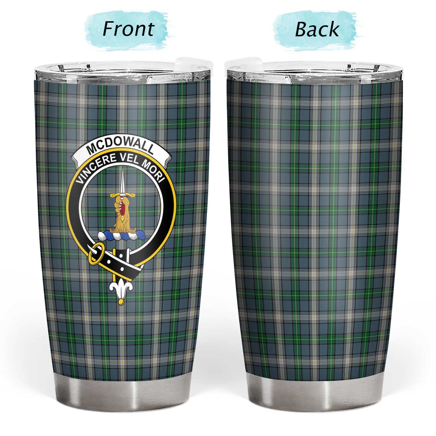 McDowall Tartan Crest Tumbler