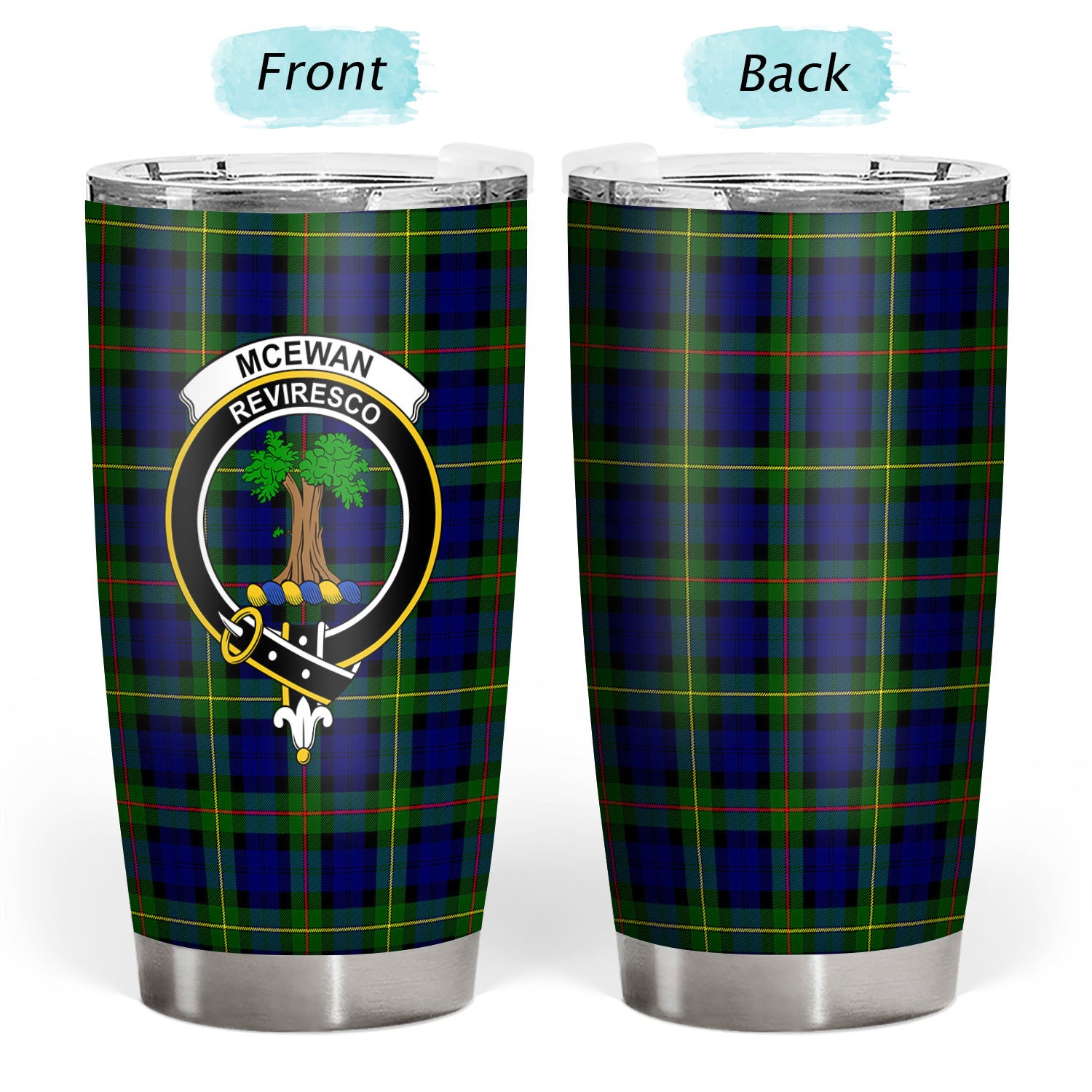 McEwan Modern Tartan Crest Tumbler