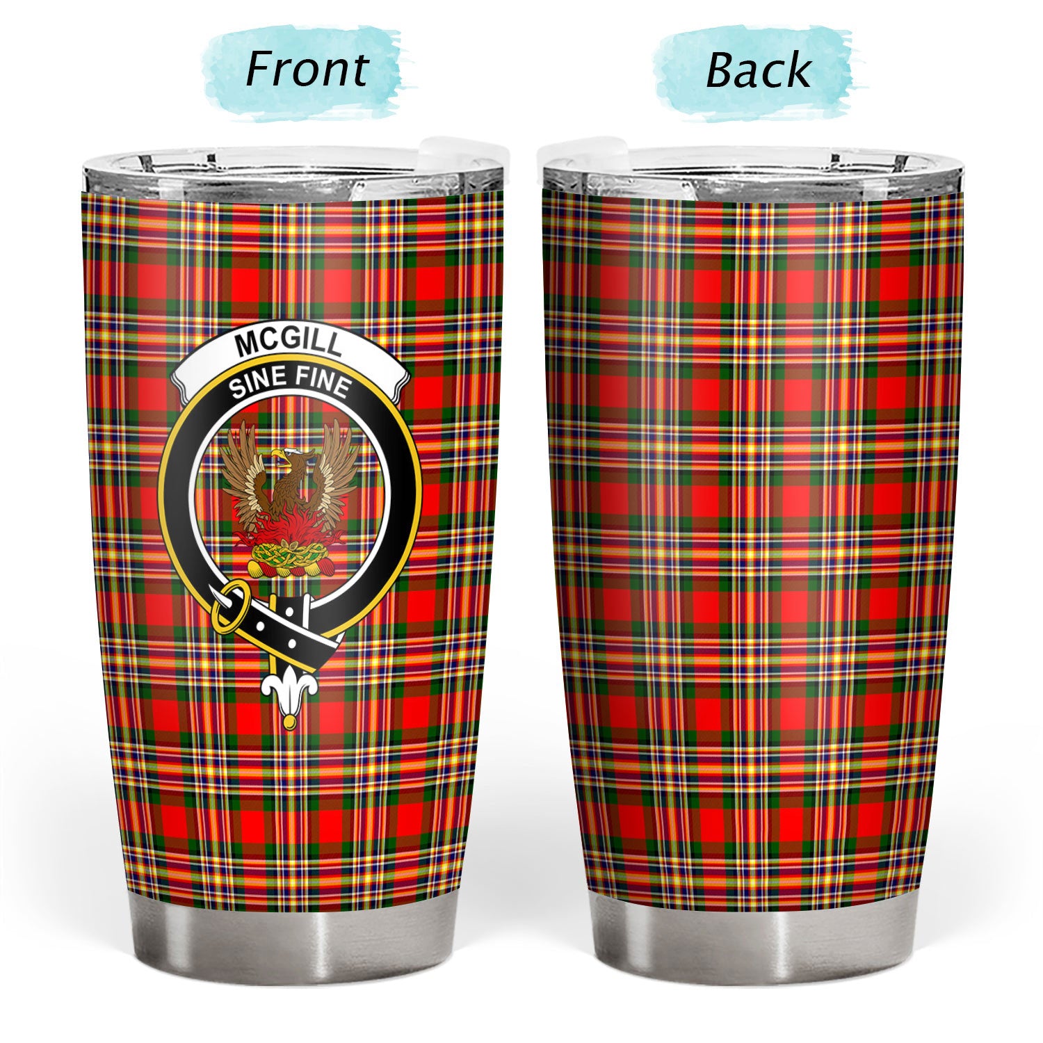 McGill Modern Tartan Crest Tumbler