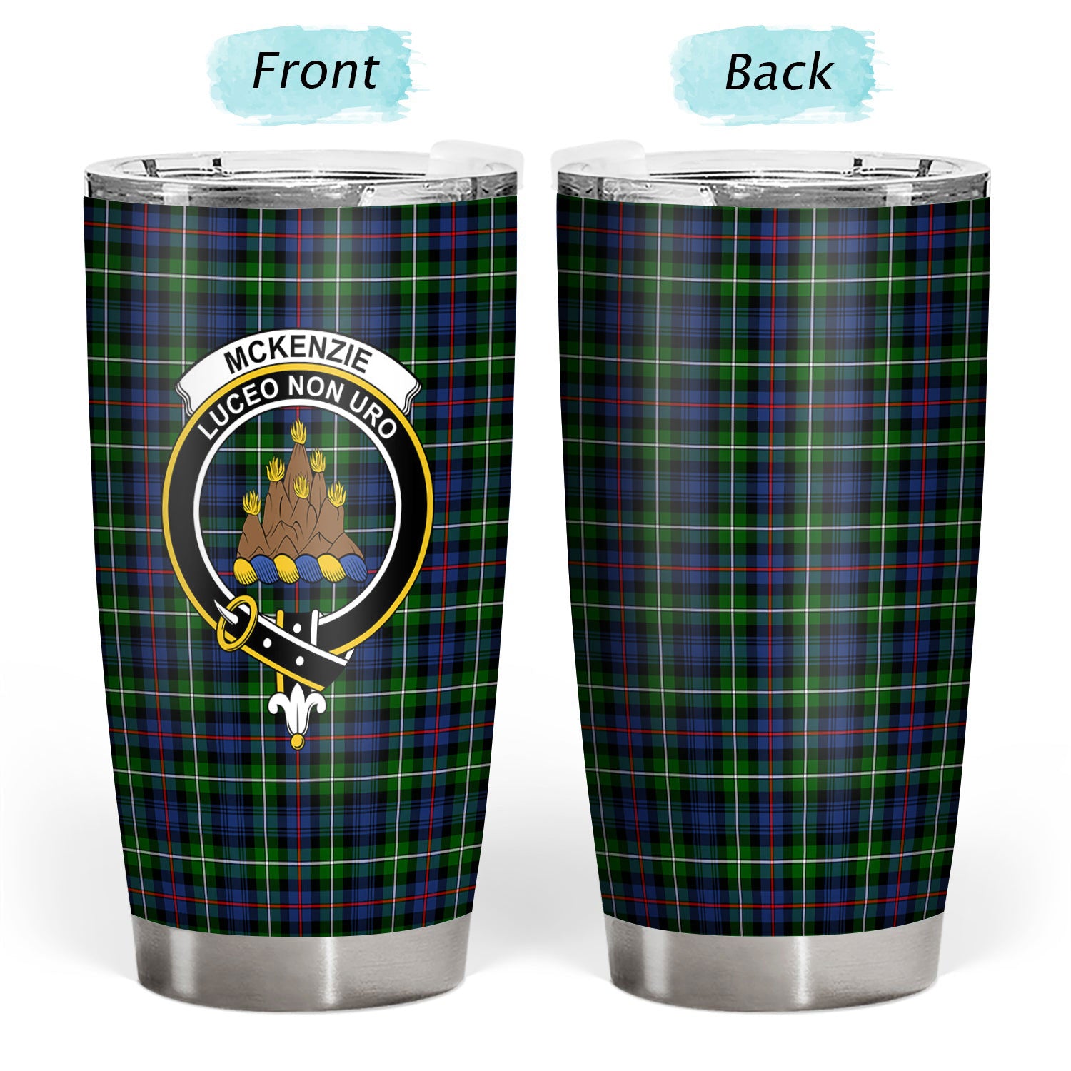 McKenzie Tartan Crest Tumbler