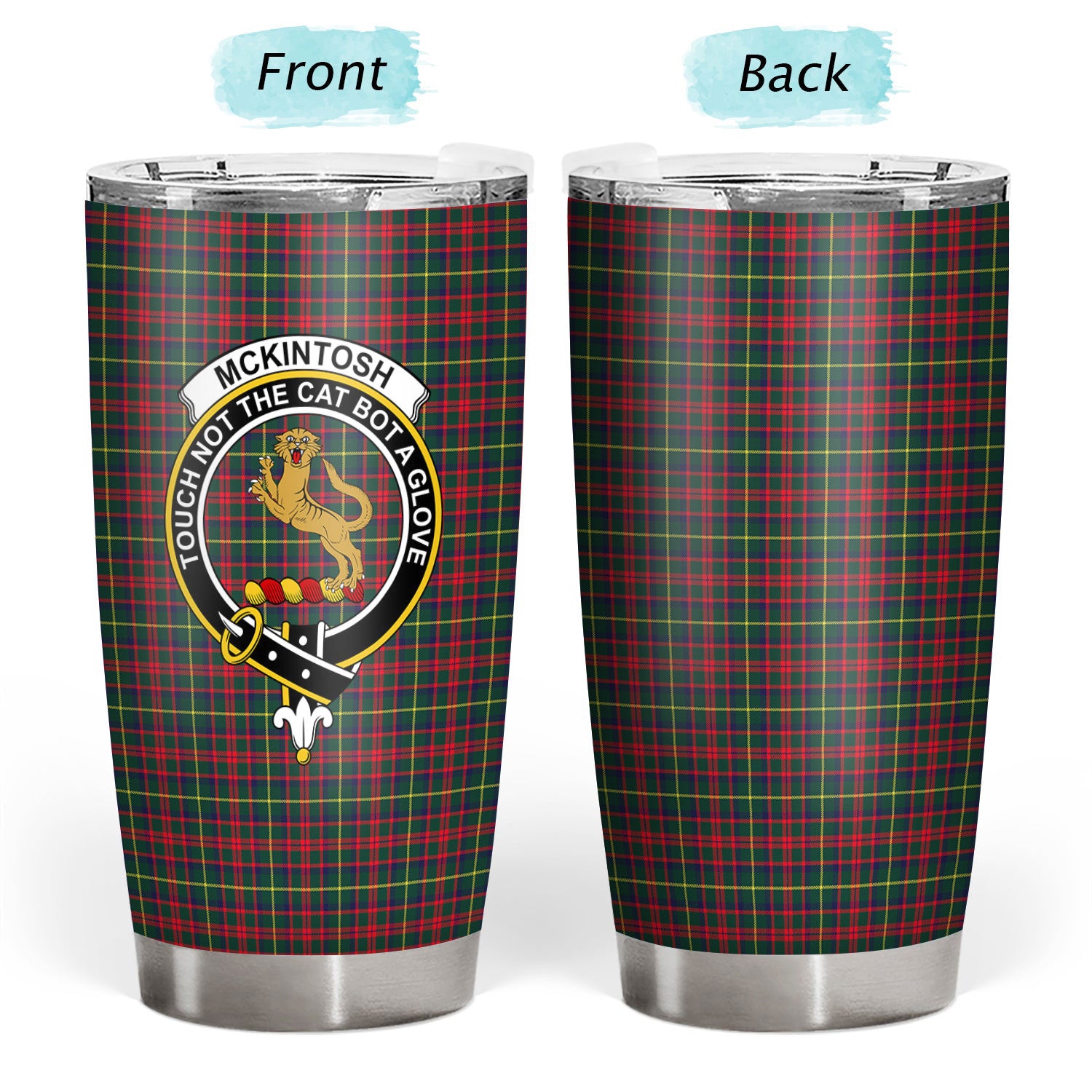 McKintosh Hunting Modern Tartan Crest Tumbler