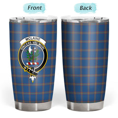 McLaine of Loch Buie Hunting Ancient Tartan Crest Tumbler