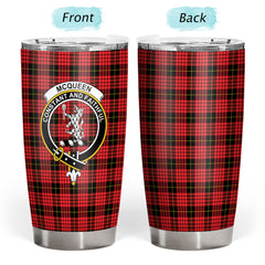 McQueen Modern Tartan Crest Tumbler