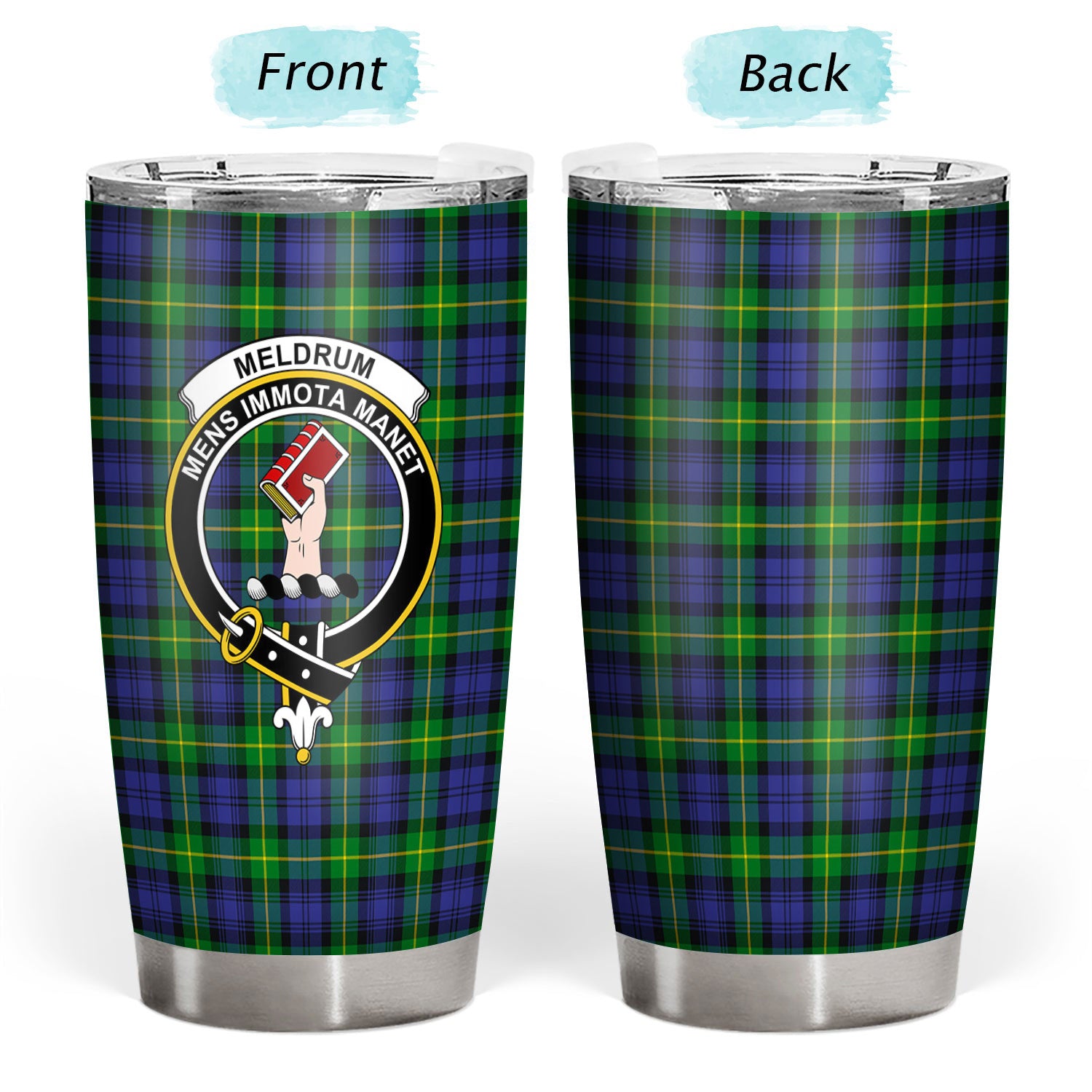 Meldrum Tartan Crest Tumbler