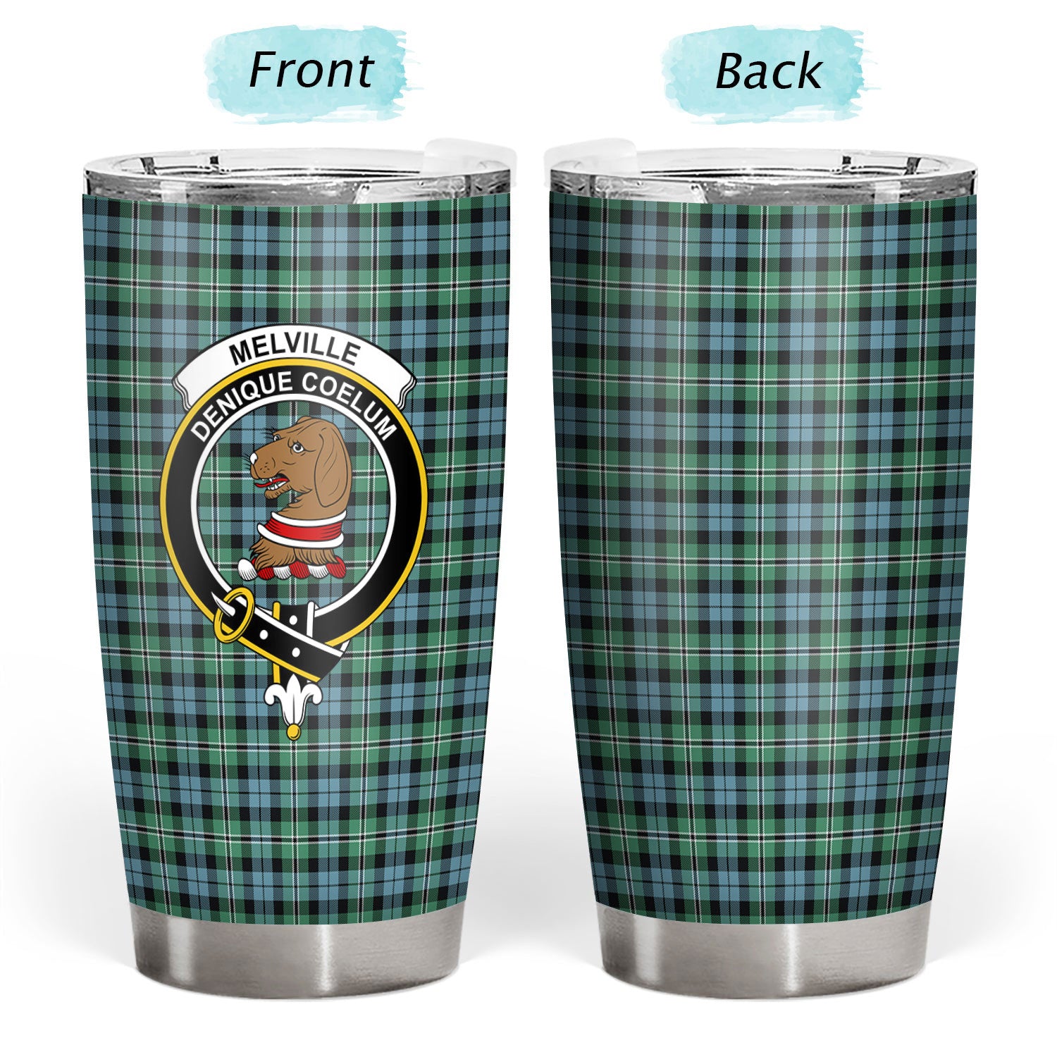 Melville Tartan Crest Tumbler