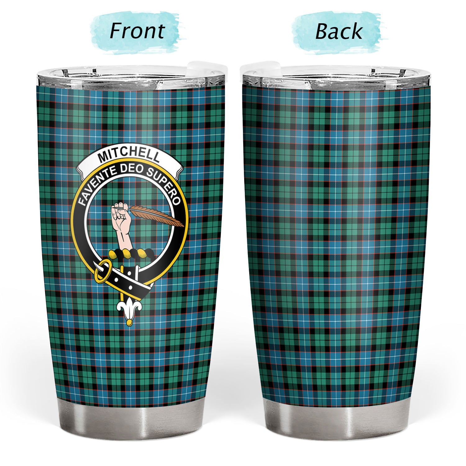 Mitchell Ancient Tartan Crest Tumbler