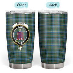 Ogilvie Hunting Ancient Tartan Crest Tumbler