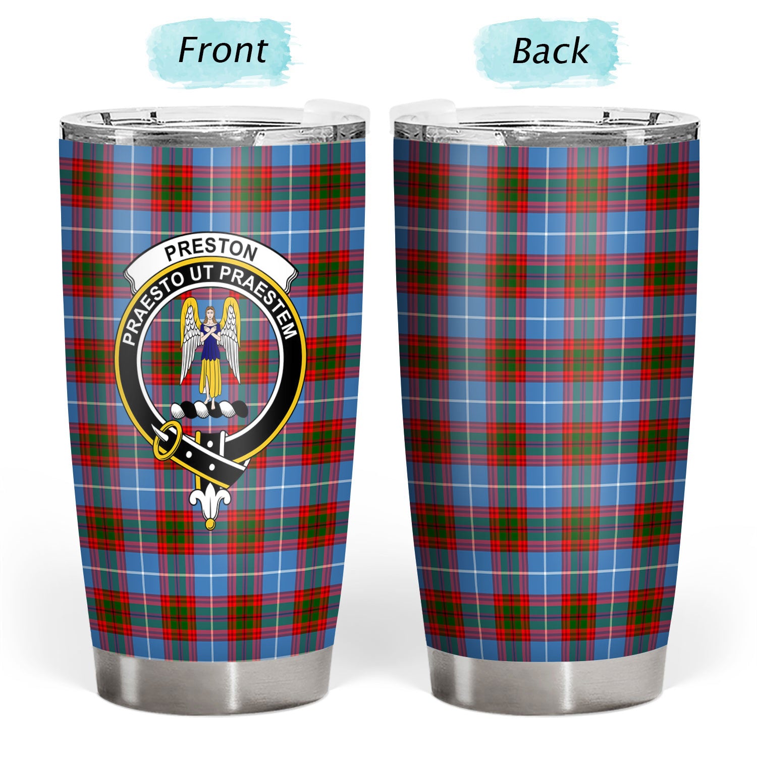 Preston Tartan Crest Tumbler