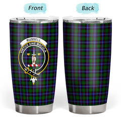 Russell Modern Tartan Crest Tumbler