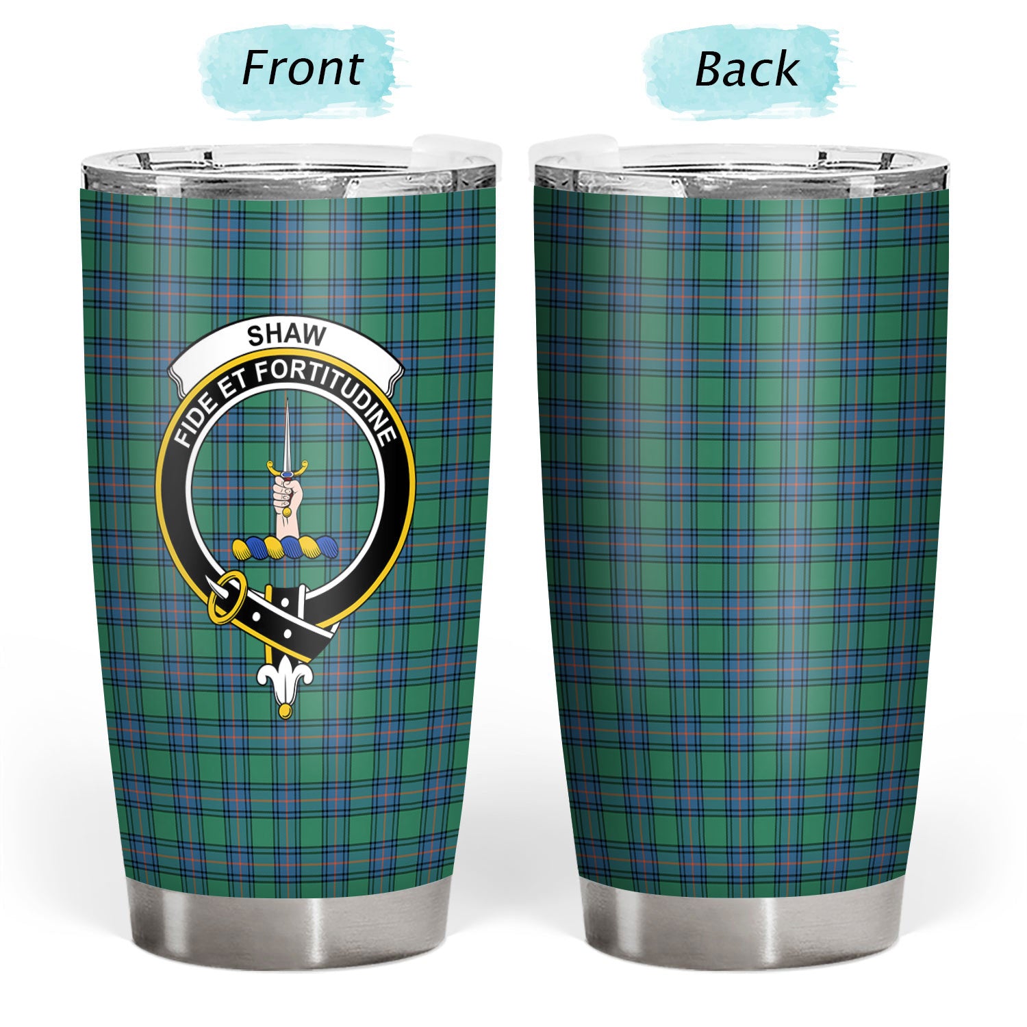 Shaw Ancient Tartan Crest Tumbler