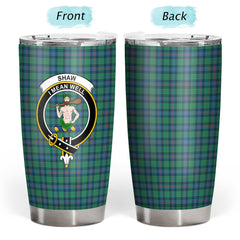 Shaw (of Sauchie) Ancient Tartan Crest Tumbler