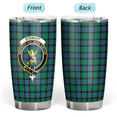 Stewart Old Ancient Tartan Crest Tumbler