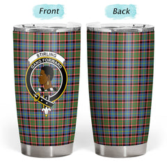 Stirling (of Keir) Tartan Crest Tumbler