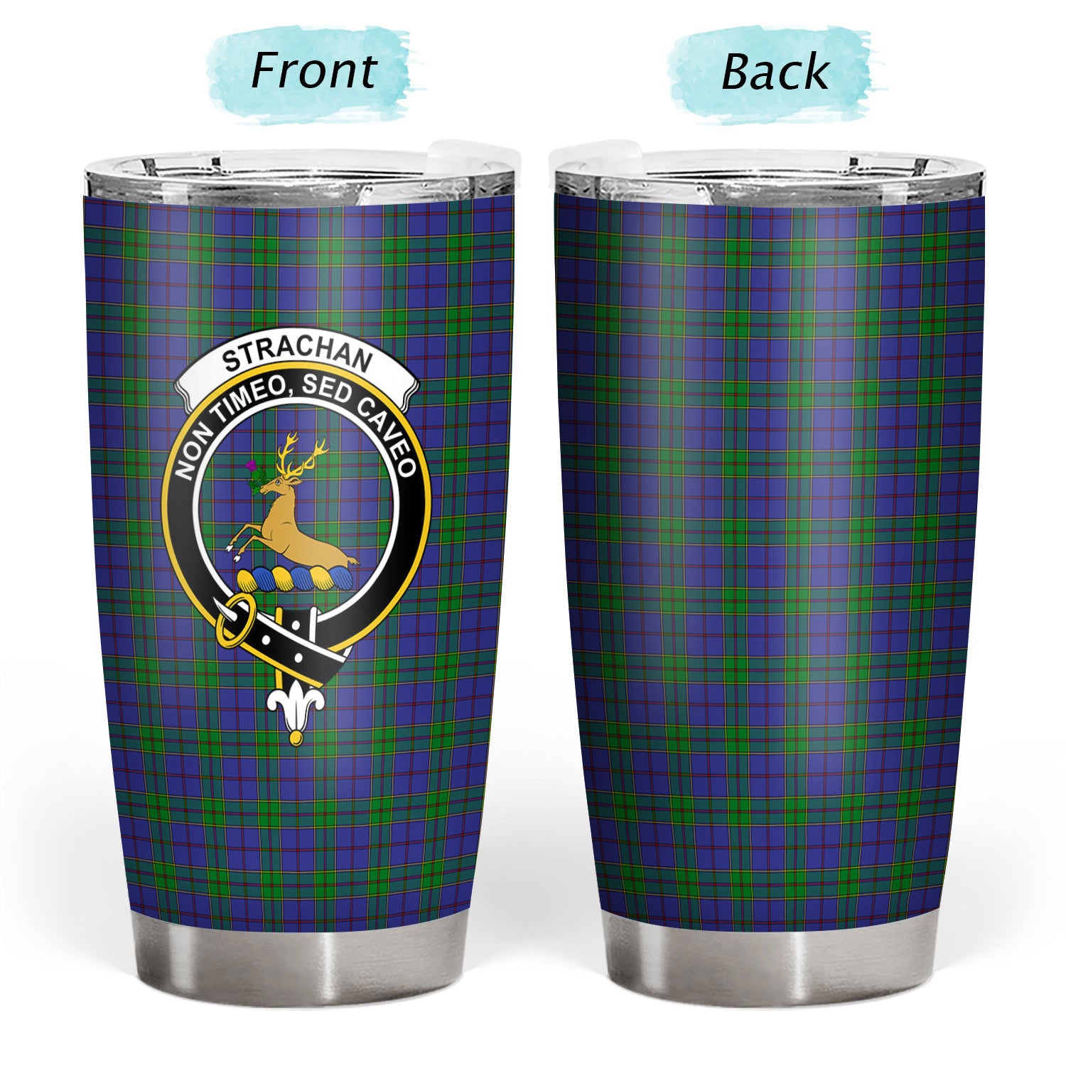 Strachan Tartan Crest Tumbler