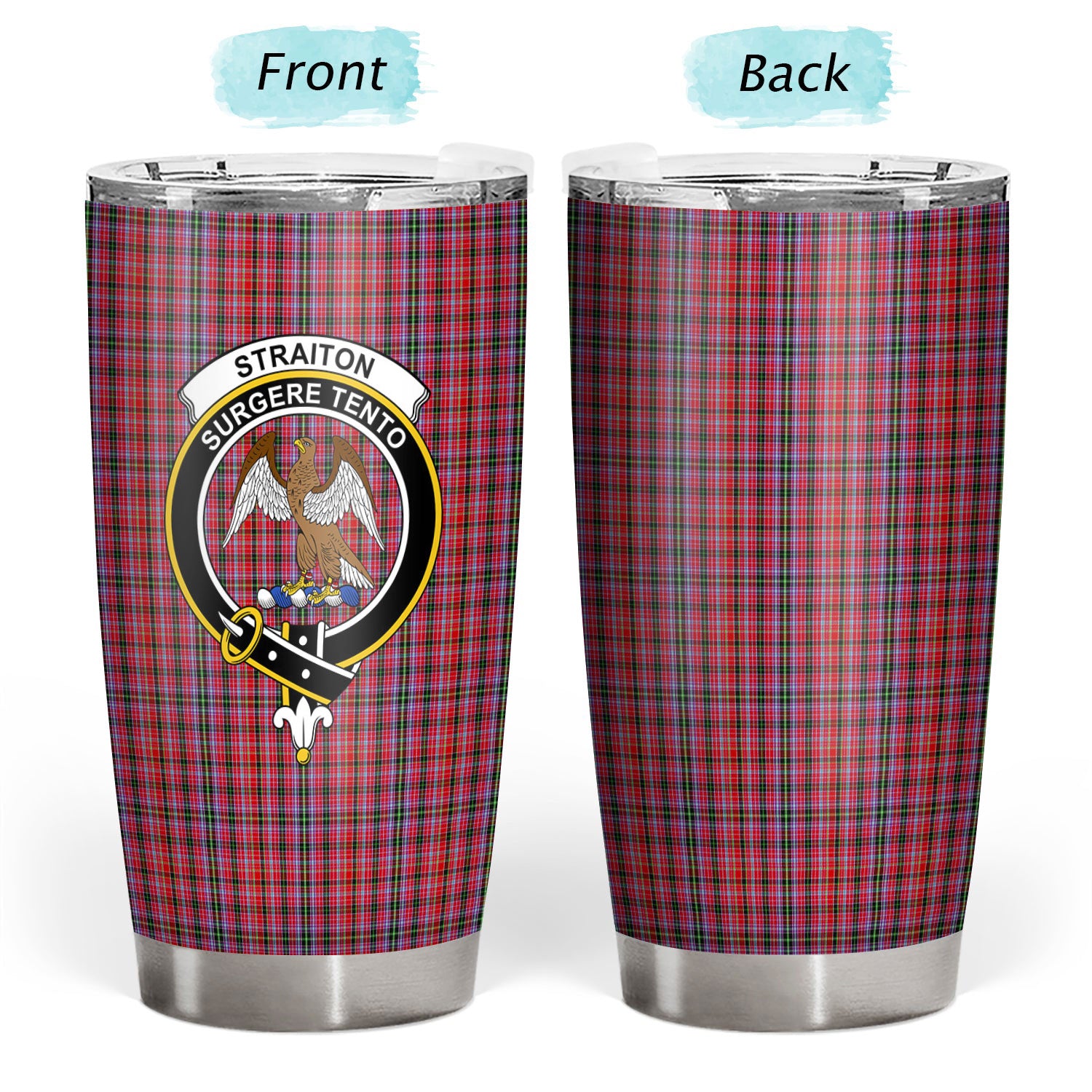 Straiton Tartan Crest Tumbler