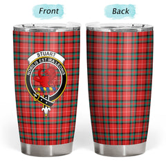 Stuart of Bute Tartan Crest Tumbler