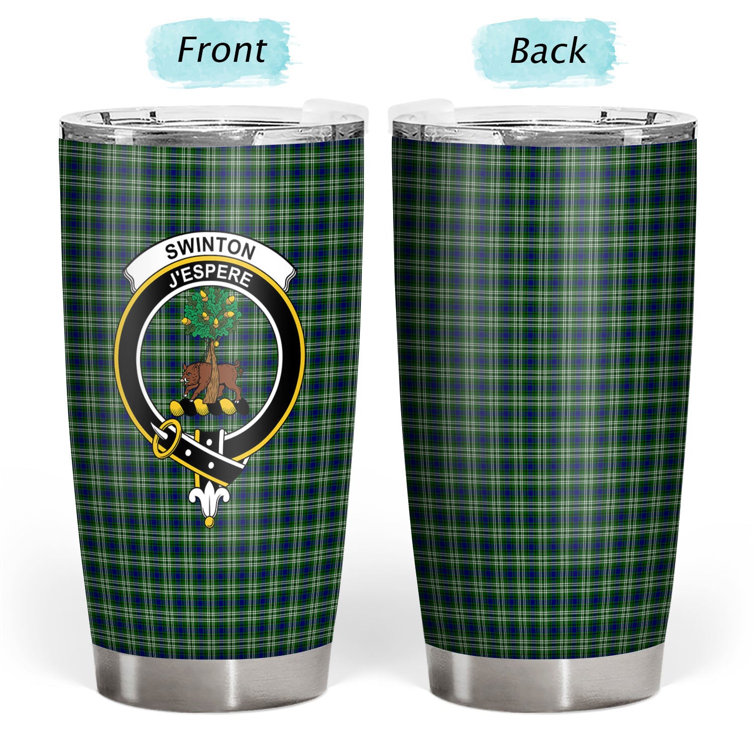 Swinton Tartan Crest Tumbler