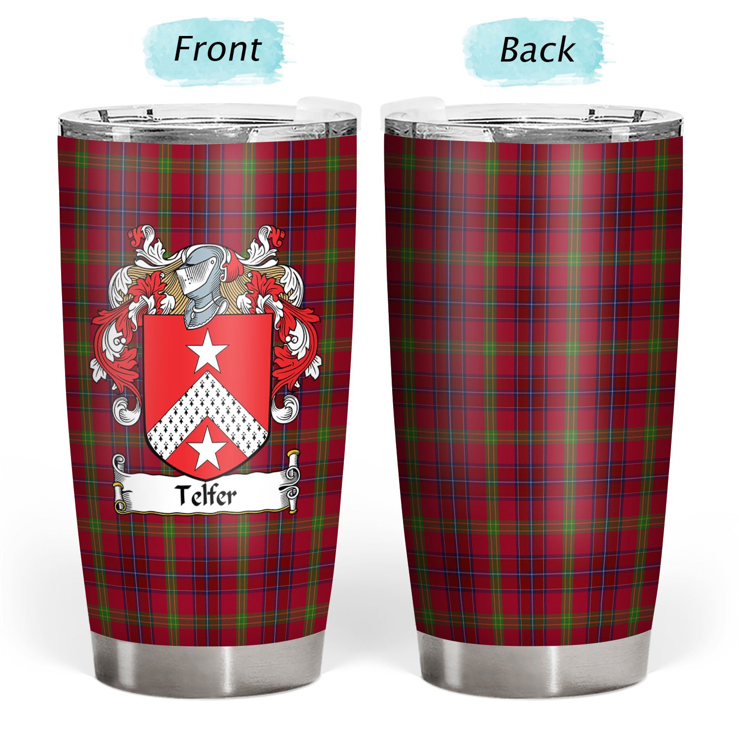 Telfer Tartan Crest Tumbler