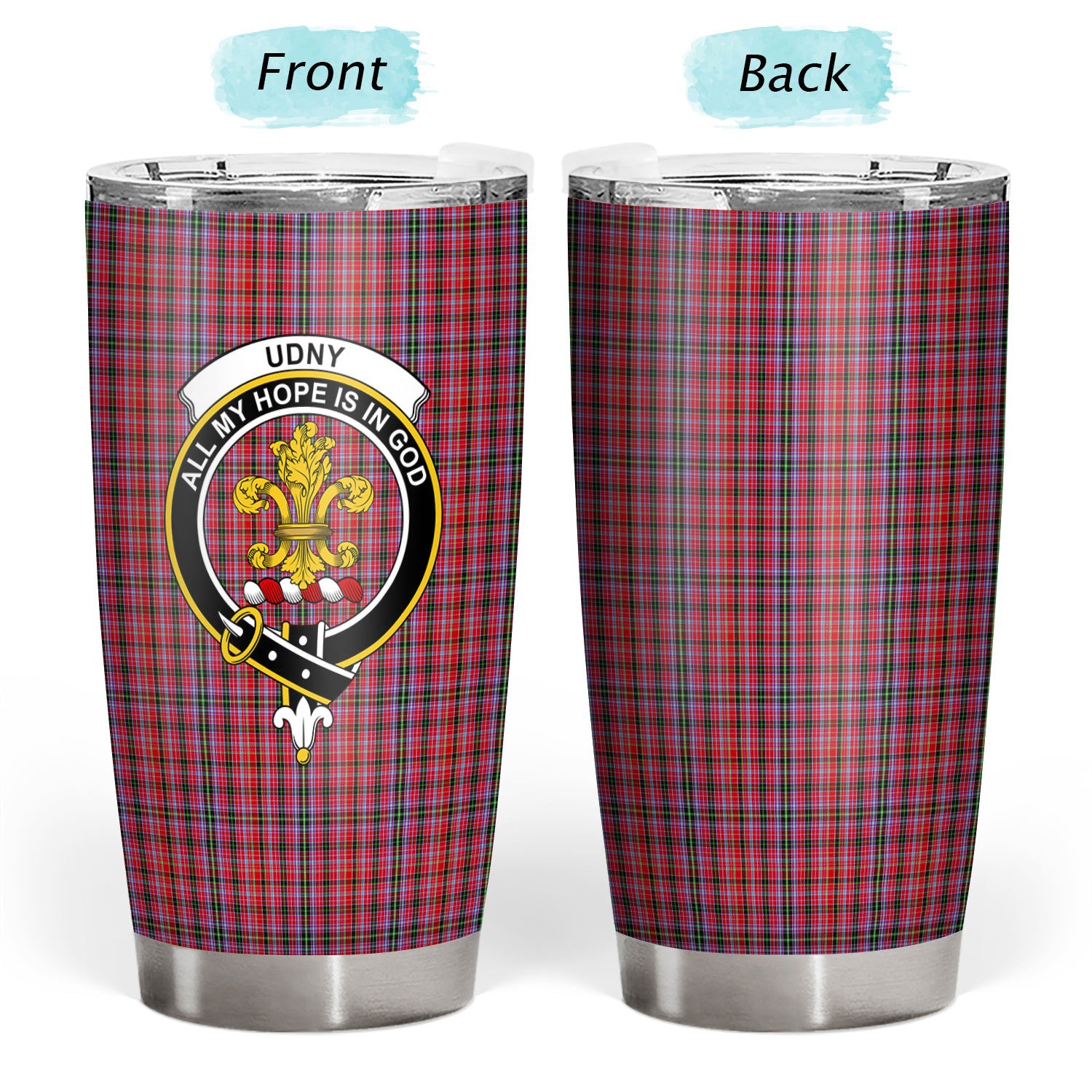 Udny Tartan Crest Tumbler