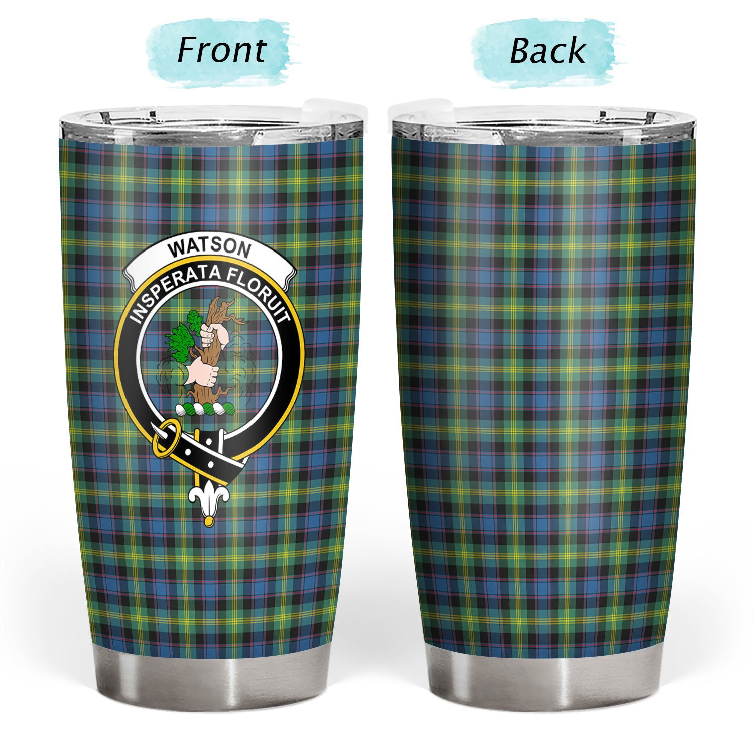 Watson Ancient Tartan Crest Tumbler