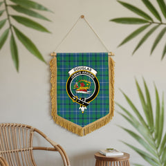 Douglas Ancient Tartan Crest Wall Hanging Banner - Wood Pole