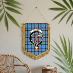 Elliot Ancient Tartan Crest Wall Hanging Banner - Wood Pole