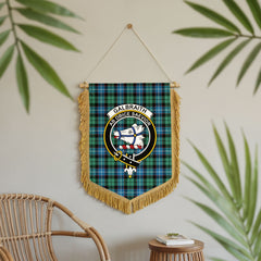 Galbraith Ancient Tartan Crest Wall Hanging Banner - Wood Pole