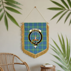 McIntyre Hunting Ancient Tartan Crest Wall Hanging Banner - Wood Pole