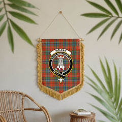 McLean of Duart Ancient Tartan Crest Wall Hanging Banner - Wood Pole