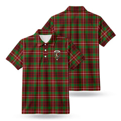 Ainslie Tartan Crest Birdseye Mesh Polo Shirt