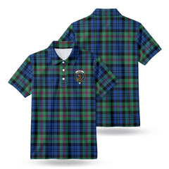 Baird Ancient Tartan Crest Birdseye Mesh Polo Shirt