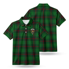 Beveridge Tartan Crest Birdseye Mesh Polo Shirt