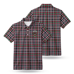 Borthwick Ancient Tartan Crest Birdseye Mesh Polo Shirt