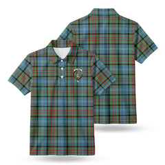 Caldwell Tartan Crest Birdseye Mesh Polo Shirt