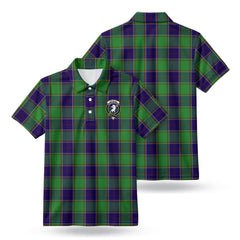 Colville Tartan Crest Birdseye Mesh Polo Shirt
