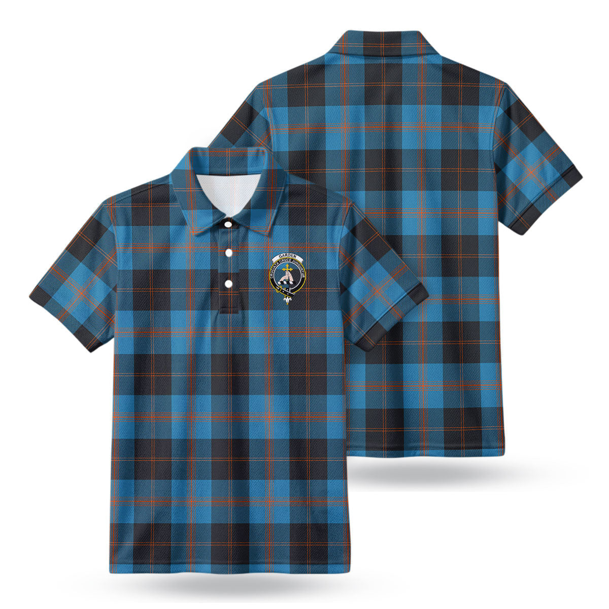 Garden Tartan Crest Birdseye Mesh Polo Shirt