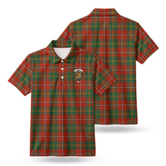 Hay Ancient Tartan Crest Birdseye Mesh Polo Shirt