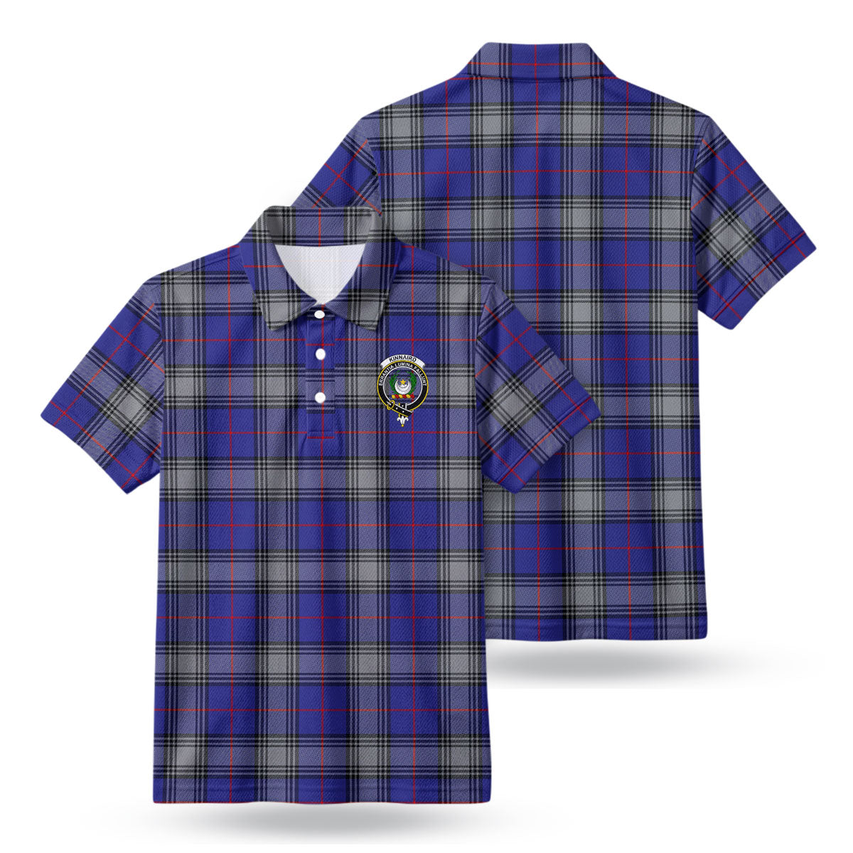 Kinnaird Tartan Crest Birdseye Mesh Polo Shirt