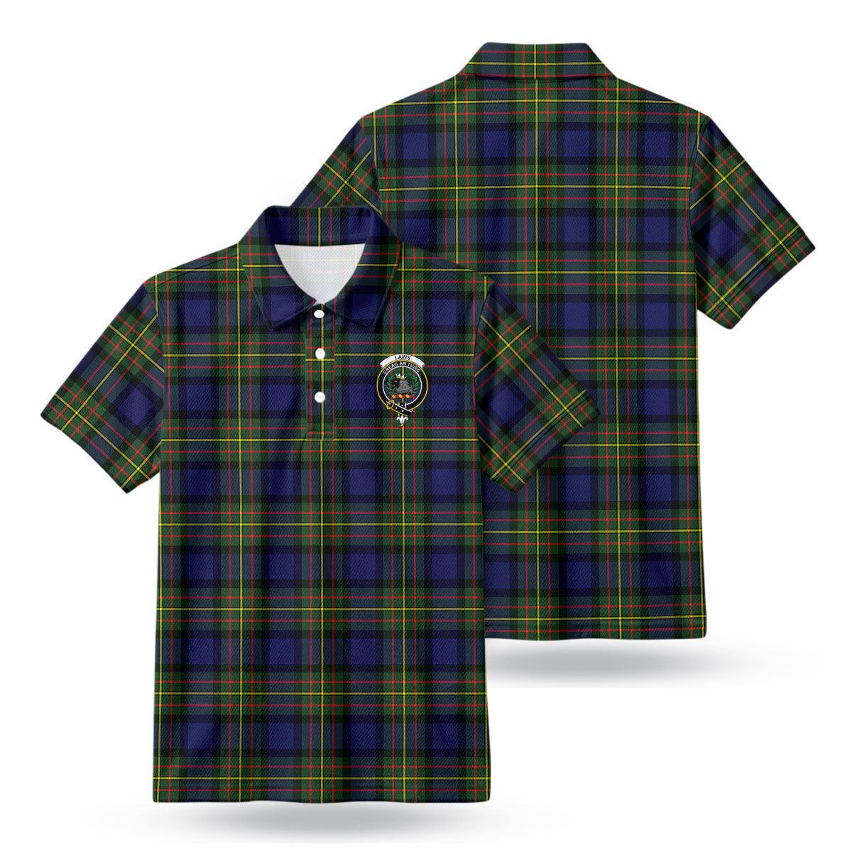 Laws Tartan Crest Birdseye Mesh Polo Shirt